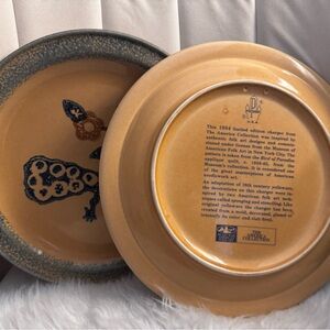 Pfaltzgraff Blue and Tan Decorative Plate